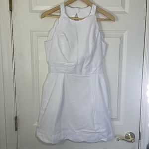 Lauren James Seersucker Preppy Dress M